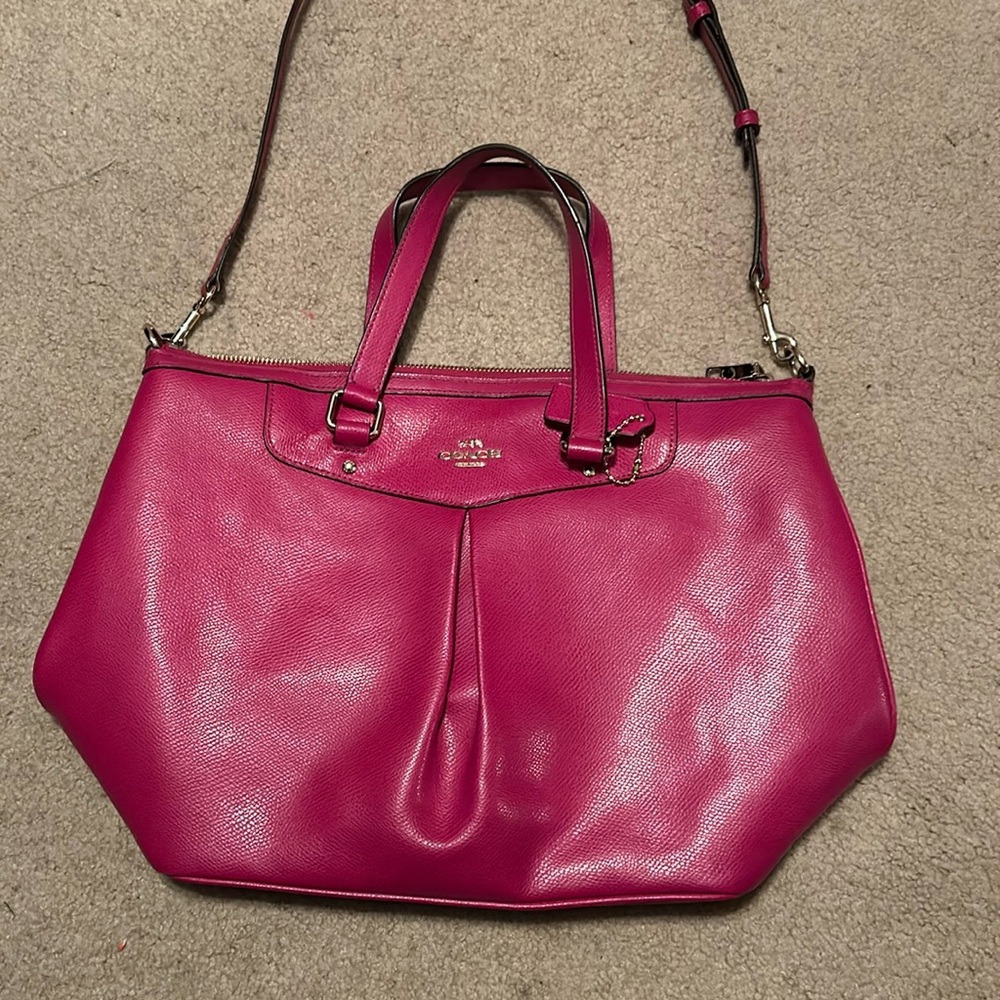Magenta Coach Bag